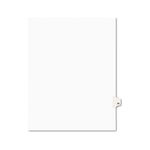 Avery-Style Legal Side Tab Divider, Title: 70, Letter, White, 25/Pack