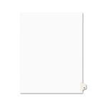 Avery-Style Legal Side Tab Divider, Title: 75, Letter, White, 25/Pack