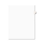Avery-Style Legal Side Tab Divider, Title: 80, Letter, White, 25/Pack