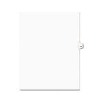 Avery-Style Legal Side Tab Divider, Title: 86, Letter, White, 25/Pack