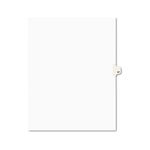Avery-Style Legal Side Tab Divider, Title: 87, Letter, White, 25/Pack