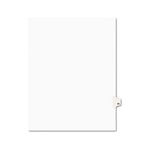 Avery-Style Legal Side Tab Divider, Title: 95, Letter, White, 25/Pack