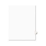 Avery-Style Legal Side Tab Divider, Title: 96, Letter, White, 25/Pack
