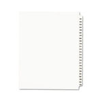 Avery-Style Legal Side Tab Divider, Title: 101-125, Letter, White, 1 Set
