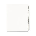 Avery-Style Legal Side Tab Divider, Title: A-Z, Letter, White, 1 Set