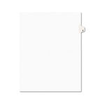 Avery-Style Legal Side Tab Dividers, One-Tab, Title E, Letter, White, 25/Pack