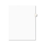 Avery-Style Legal Side Tab Dividers, One-Tab, Title G, Letter, White, 25/Pack