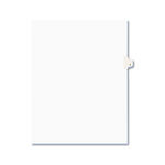 Avery-Style Legal Side Tab Dividers, One-Tab, Title I, Letter, White, 25/Pack