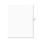 Avery-Style Legal Side Tab Dividers, One-Tab, Title K, Letter, White, 25/Pack