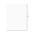 Avery-Style Legal Side Tab Dividers, One-Tab, Title L, Letter, White, 25/Pack