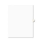 Avery-Style Legal Side Tab Dividers, One-Tab, Title M, Letter, White, 25/Pack