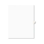 Avery-Style Legal Side Tab Dividers, One-Tab, Title N, Letter, White, 25/Pack