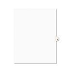 Avery-Style Legal Side Tab Dividers, One-Tab, Title O, Letter, White, 25/Pack