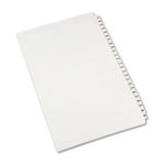 Avery-Style Legal Side Tab Divider, Title: 101-125, 14 x 8 1/2, White, 1 Set