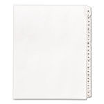 Allstate-Style Legal Side Tab Dividers, 25-Tab, 26-50, Letter, White, 25/Set