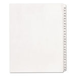 Allstate-Style Legal Side Tab Dividers, 25-Tab, 126-150, Letter, White, 25/Set