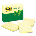 Recycled Notes, 4 x 6, Lined, Canary Yellow, 12 100-Sheet Pads/Pack