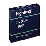 Invisible Tape, 1"" x 2592"", 3"" Core