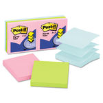 Pop-Up Refills, 3 x 3, Three Pastel Colors, 6 100-Sheet Pads/Pack