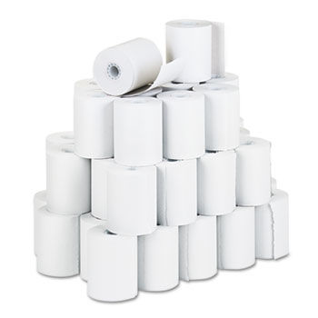 Recycled Receipt Rolls, 3-1/4"" x 150 ft, White, 50/Carton