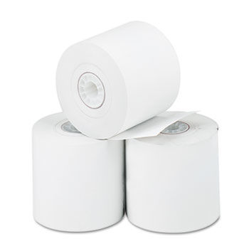 Thermal Paper Rolls, Cash Register/Calculator, 2-1/4"" x 165 ft, White, 3/Pack