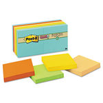 Farmers Market Super Sticky Notes, Unlined, 3 x 3, 12 90-Sheet Pads/Pack