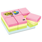 Pastel Notes Value Pack, 1 1/2 x 2, Assorted, 24 100-Sheet Pads/Pack