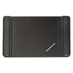Sagamore Desk Pad w/Flip-Open Side Panels, 36 x 20, Black