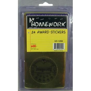 Award Gold Stickers - ""EXCELLENT"" - 24 ct. Case Pack 48
