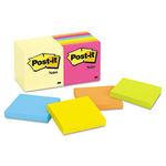 Note Pad Assortment, 3 x 3, 7 Canary Yellow, 7 Assorted Neon, 100-Sheet/Pads