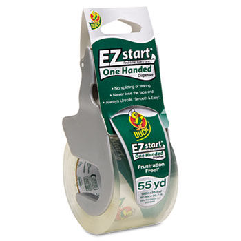 E-Z Start Premium Packaging Tape w/Dispenser, 1.88"" x 55.5yds