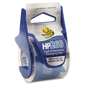 HP260 Packaging Tape w/Dispenser, 1.88"" x 22.2yds, Clear