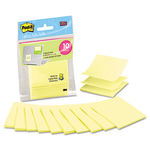 Laptop Pop-up Notes Refill, 3 x 3, Canary Yellow, 10 20-Sheet Pads/Pack