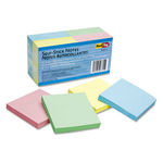 Self-Stick Notes, 3 x 3, Four Pastel Colors, 12 100-Sheet Pads/Pack