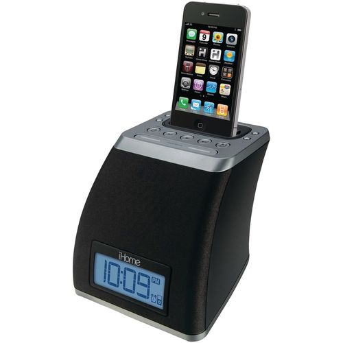 IHOME iP21GV iPhone(R)/iPod(R) Space Saver Alarm Clock