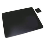 Leather Desk Pad, 20 x 36, Black