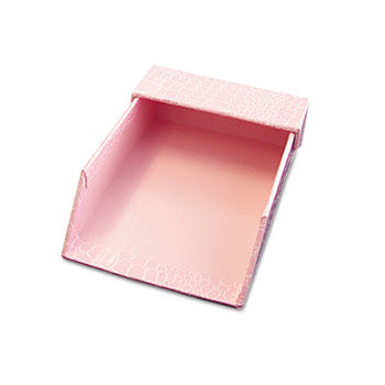 ProFormance Crocodile Memo Tray for 4 x 6 Notes, Pink