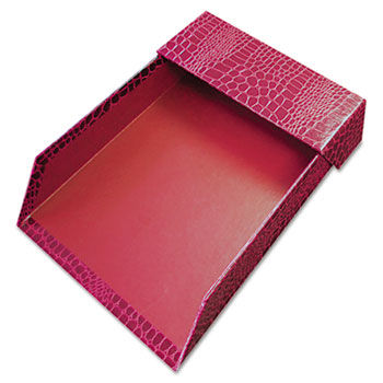 ProFormance Crocodile Memo Tray for 4 x 6 Notes, Red