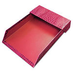 ProFormance Letter Tray, Crocodile Pattern, Red, With Roof