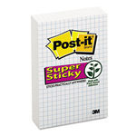 Grid Notes, 4 x 6, White with Blue Grid, 6 50-Sheet Pads/Pack