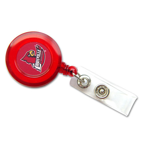 Lousiville Cardinals NCAA Team Logo Retractable Badge Reel Ticket Clip ID Card Holder