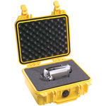 1200 Small Hard Case with Foam-Yellow