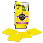 Full Adhesive Notes, 3 x 3, Electric Yellow, 4/Pack
