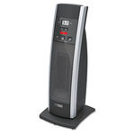 Ceramic Mini Tower Heater with LCD Control, 1500W, Black