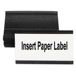 Magnetic Card Holders, 3""w x 1-3/4""h, Black, 10/Pack