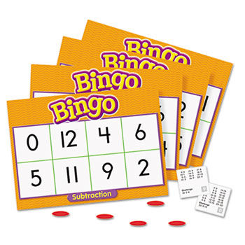 Young Learner Bingo Game, Subtraction