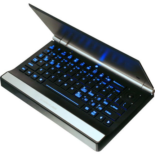 Multimedia Mini Keyboard with Laser Trackball, Scroll Wheel and Backlight LED