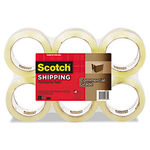 3750 Commercial Grade Packaging Tape, 1.88"" x 54.6yds, Clear, 6/Pack