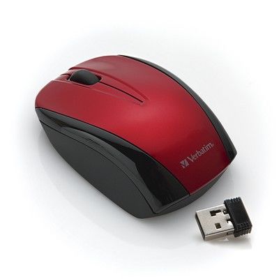 Mouse Wireless Nano Optical Notebook Red