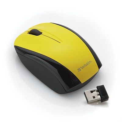 Mouse Wireless Nano Optical Notebook Yellow